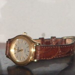 Women’s Benrus Gold & Brown Analog Quartz Watch